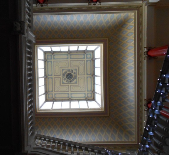 the main ceiling - it took an entire summer to restore