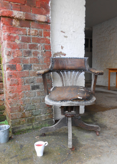 I even got a smoking chair - complete with escaping horse hair