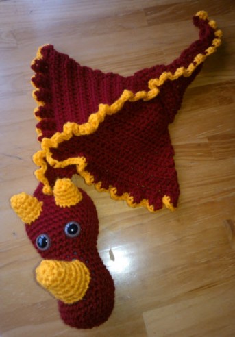 crochet dragon