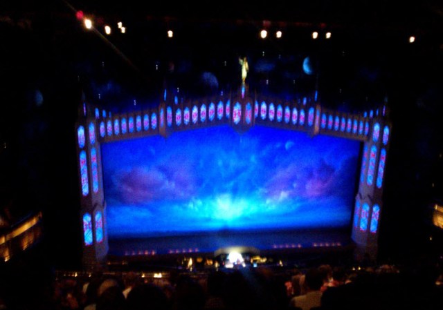 A slightly blurry stage at the laughing interval