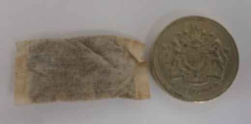 It's the thing on the left.  The thing on the right is a pound coin, to give you an idea of size...