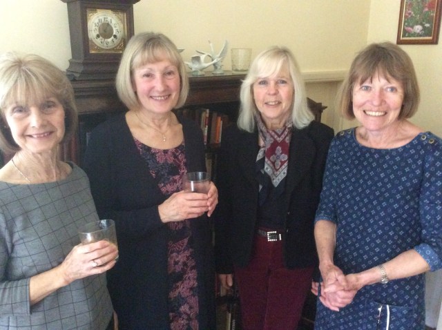 My Mum and three of her oldest friends(going back to her late teens), who by default have known me all my life, bless them.