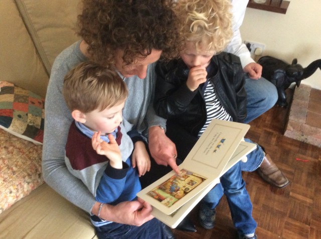 Lovely friend, Gorgeous Godson and Little Pea.