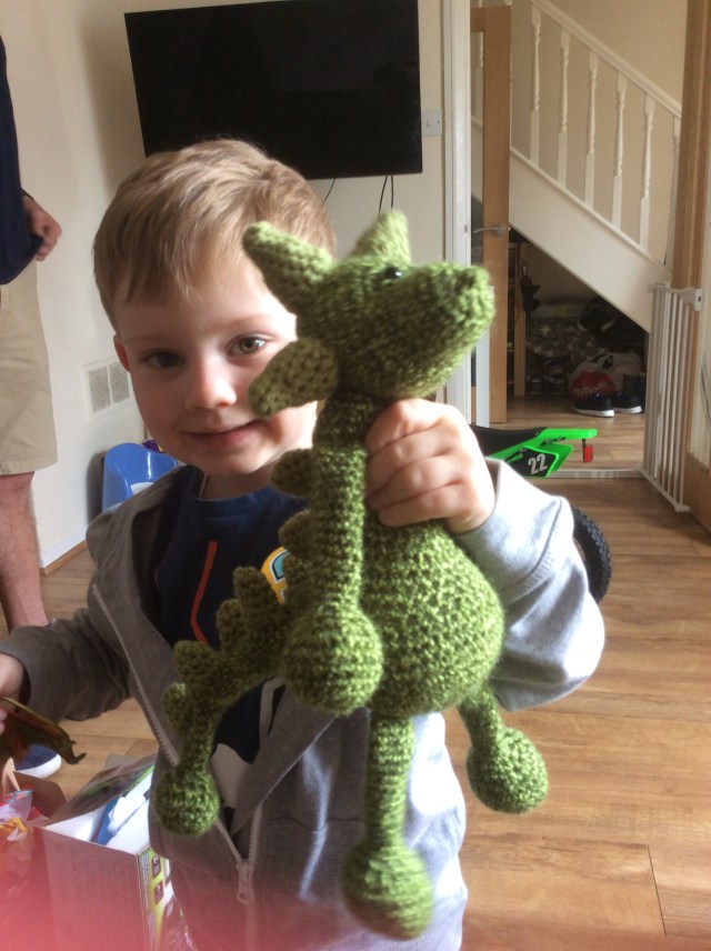 He liked it! Thank goodness he liked it. I thought it would take a few hours to make....it took three nights....)