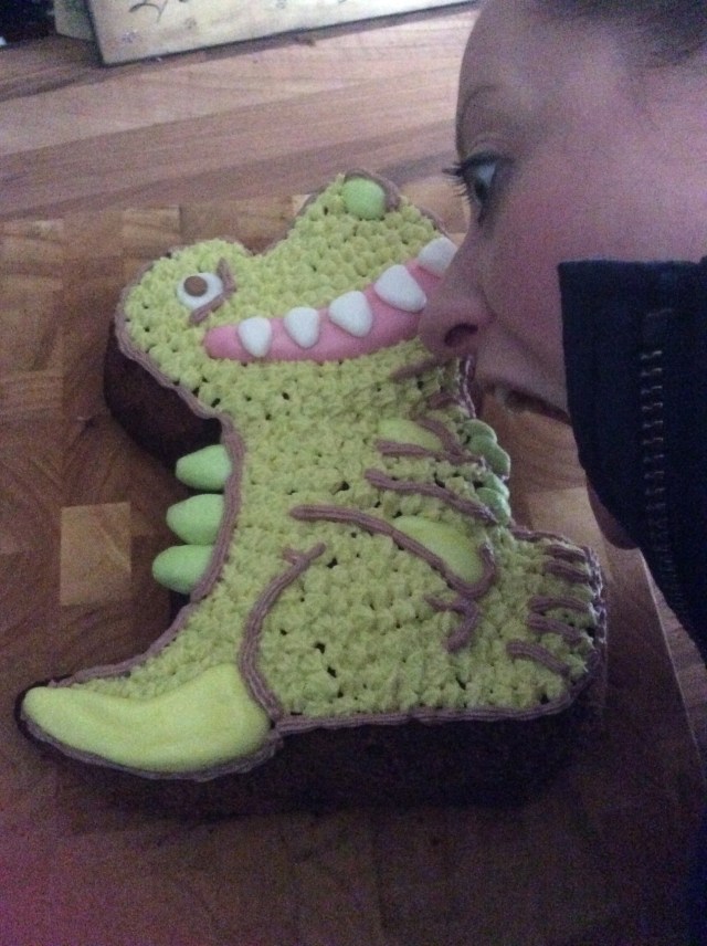 (That is sister 2 about to tuck in)