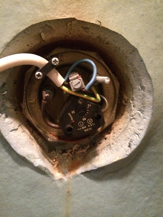 Water coming out of here (even though it usually has a cover on it so you can't see this) is not a good thing...