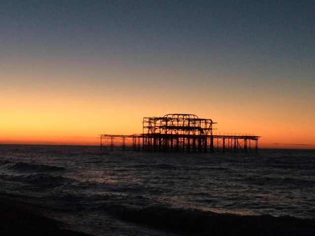 Dawn at the seafront